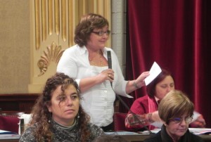 La diputada socialista Esperança Marí, al Parlament balear. 