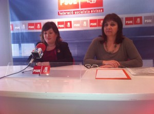 Silvia Limones y Patricia Abascal, en la rueda de prensa de esta mañana