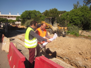 El concejal de Medio Ambiente, Juan Ribas, ha visitado esta mañana las obras, que tienen previsto finalizar en tres meses. 