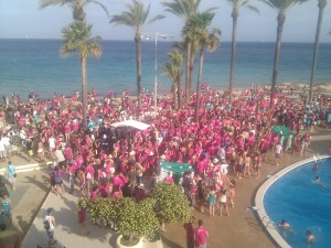 Imagen de un viaje organizado de Erasmus a Eivissa el año pasado. Foto: Facebook ESN Ibiza Trip.