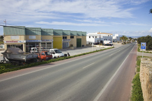 Una imatge de la zona industrial de Formentera. Foto: Consell Insular de Formentera.