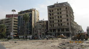 La ciudad siria de Aleppo, bombardeada por el ejército de Siria. Foto: Wikipedia.