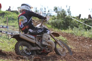 El piloto del Motoclub Formentera i Eivissa, en un tramo del circuito