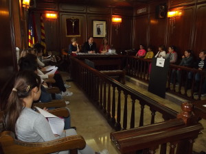 Un moment del Ple Infantil de Santa Eulària