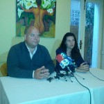 Ignacio Rodrigo y Míriam Valladolid durante la rueda de prensa. Foto: V.R.