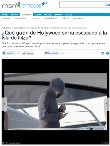 DiCaprio se esconde bajo una sudadera de los fotógrafos