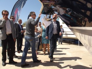 Las autoridades locales e insulares han inaugurado hoy la feria náutica de Santa Eulària