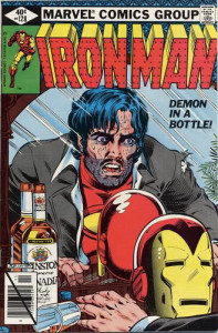 Iron Man. Portada de 'El demonio en una botella'.