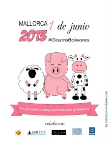 Caty Pol ha sido la encargada de diseñar el logotipo de GastroBaleares, donde una vaca representa a Menorca, una oveja a las Pitiüses y un cerdo a Mallorca. 