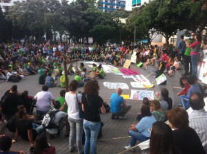 Manifestació de professors a Eivissa.