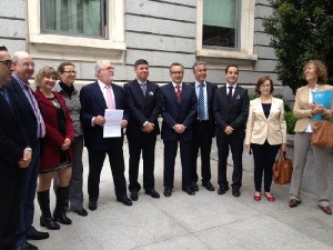 La delegación de Formentera, junto con los diputados del Partido Popular por Balears. Foto: PP