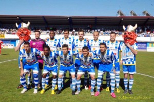 Una alineación de esta temporada de la Arandina, nuevo rival por el ascenso de la Peña.