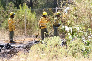 Uno de los incendios sin graves consecuencias ocurridos este año en Sant Josep el pasado 27 de junio.