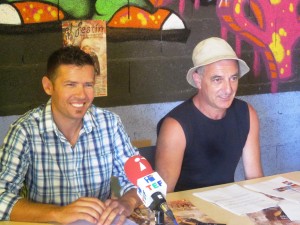 Víctor Lozano y Silverio Marín, 'Guisante', durante la presentación del festival.