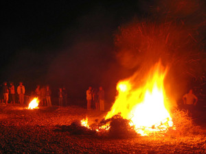 Hoguera de Sant Joan. Foto: Wikipedia.