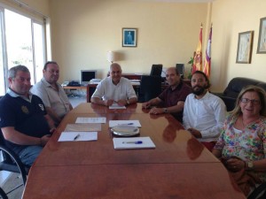 Rafael García Vila se reunió esta mañana con los empresarios de Ses Salines.