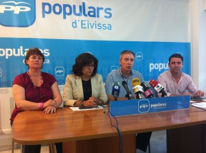 Imagen de la rueda prensa que está teniendo lugar ahora mismo en la sede del PP. Foto: David Ventura