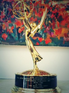 Imagen del Emmy que Ricky Lake ha compartido a través de su cuenta de Twitter. Foto: Twitter