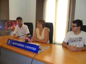 Miquel Prats, Mar Sánchez y Quimi Puerto, durante la presentación del Eivissa Jazz 2013.