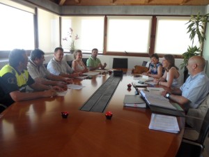 Un momento de la reunión entre Cetis y Ayuntamiento de Eivissa