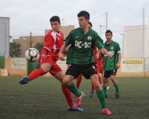 Imagen de un partido del Sant Jordi en la Liga balear juvenil de la pasada campaña. Foto: Fútbol Balear