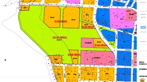 Plano de la futura urbanización de ses Variades. 