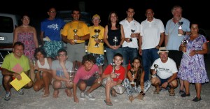 Foto de familia de los participantes de la prueba celebrada en Sant Antoni