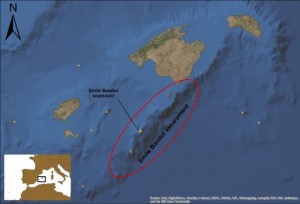 En el mapa, el escarpe de Emile Baudot. Imagen: Oceana