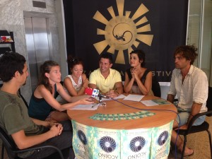 Rafa Triguero, junto a los integrantes de la Asociación Cultural Inspiral.