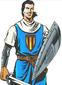 El Capitán Trueno, uno de los personajes más conocidos del cómic de aventuras español.