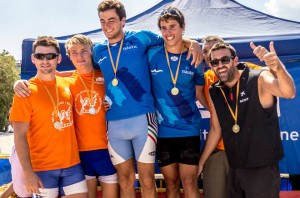 Jordi Costa y Toni Roig ocuparon el primer puesto del podio en K-2 sénior.