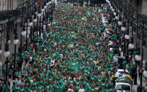 El color verd ha omplert Palma. Foto: Ara Balears