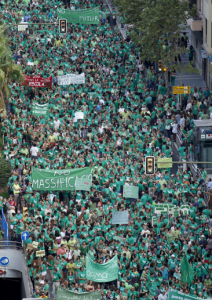 Desenes de milers de persones han saturat Palma. Foto: Ara Balears