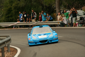 Uno de los vehículos participantes en la Pujada a sa Cala de Sant Vicent del año 2013.