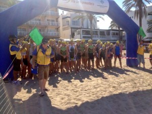 Una de las tres salidas que, a lo largo del sábado, se dieron en la playa de es Pujols.