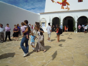 Imagen de archivo de la iglesa de Sant Miquel durante una celebración de su fiesta patronal