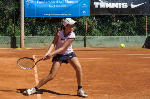 Gemma Lairón perdió esta mañana en su enfrentamiento ante Tea Pavlicic por 6-3 y 6-2. Foto: Sergio G. Calizares