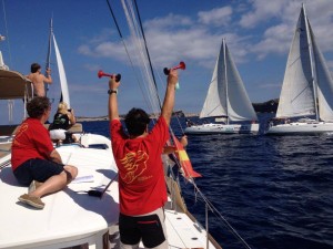 Una imagen de la salida de la segunda edición de la Ibiza Regatta.