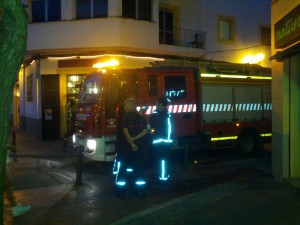 Los Bomberos han sofocado de inmediato el incendio declarado en el restaurante La Brasa. Foto: V. Ribas