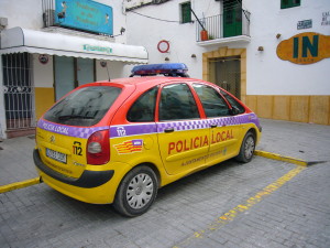 Vehículo de la Policía Local de Vila