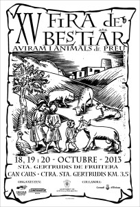 El cartell de la Fira de Bestiar 2013.