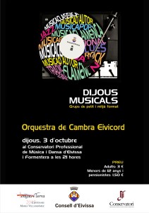 A la imatge, el programa de mà del concert d'Eivicord.