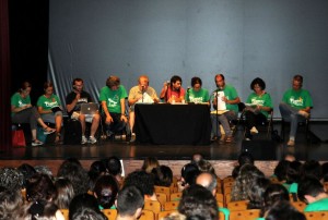 Reunió de l'Assemblea de Docents de Mallorca a Porreres. Foto: J.Lladó. ARA Balears.