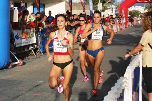 Cristina Juan, Beatriz Antolín y Jadi Rahmouni, el podio de la prueba absoluta femenina.