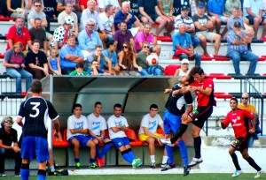 Piquero, en un encuentro de Liga en Sant Francesc