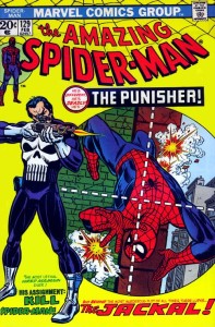 Primera aparición de Punisher en Amazing Spider-Man num. 129 fechado en febrero de 1974.