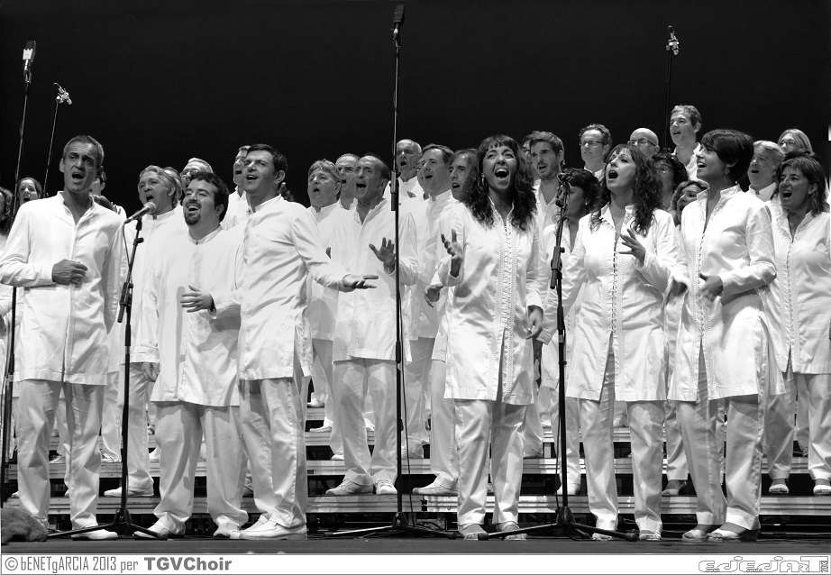 Una instantánea de la actuación de The Gospel Viu Choir. Foto:Benet Garcia.