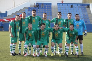 Once del Luchador en un partido de Liga. Foto Fútbol Pitiuso