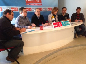 Imatge de la roda de premsa. Foto:PSOE-Pacte.