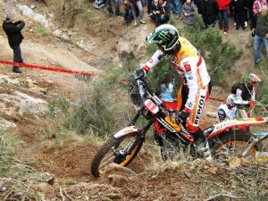 Toni Bou, 14 veces campeón del mundo de trial, durante la edición de este año en Eivissa del Campeonato de España.